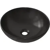 Sanicare Rondo keramische waskom rond 40cm zwart mat