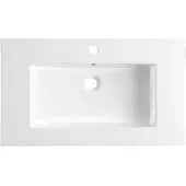 Lambini Designs Pavia wastafel keramiek 60cm met kraangat wit glans