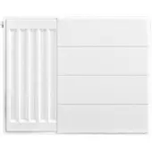 Eastbrook plaat voor paneelradiator met streep 50x40cm wit glans