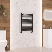 Eastbrook Wendover handdoekradiator 60x80cm 457W zwart mat