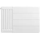 Eastbrook plaat voor paneelradiator met streep 60x40cm wit glans