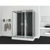 Badstuber New York complete douchecabine 160x90x215cm kitvrij chroom