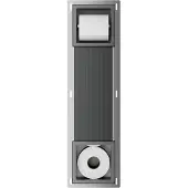Mueller Mokri inbouw toiletrolhouder zonder klep met reserverolhouder gunmetal