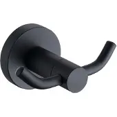 Best design Platto Nero dubbele haak zwart mat