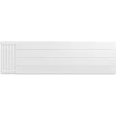 Eastbrook plaat voor paneelradiator met streep 140x40cm wit glans
