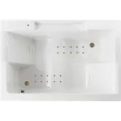 Lambini Designs Puglia bubbelbad 180x120cm elektronisch met 12 aerojets rose goud
