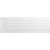 Eastbrook plaat voor paneelradiator met streep 160x50cm wit glans