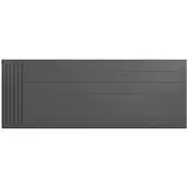 Eastbrook plaat voor paneelradiator met streep 160x60cm antraciet