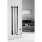 Sapho Papinado elektrische handdoekradiator 26.3x120cm chroom 85W