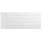 Eastbrook plaat voor paneelradiator met streep 120x50cm wit glans