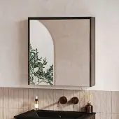Fontana Basic spiegelkast 60cm met 1 deur kasteel bruin