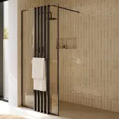 Riho Define inloopdouche met decopaneel 100x200cm ijzer verouderd mat