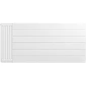 Eastbrook plaat voor paneelradiator met streep 130x60cm wit glans