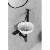 Sapho Minor toilet waskom marmer 26cm wit