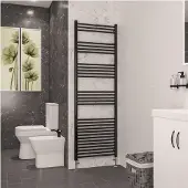 Eastbrook Wendover handdoekradiator 60x180cm 783W zwart glans