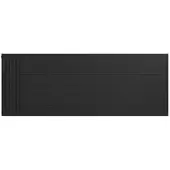 Eastbrook plaat voor paneelradiator met streep 160x60cm zwart mat