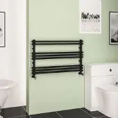 Eastbrook Imperia 2 koloms handdoekradiator 100x60cm 772W zwart mat