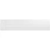 Eastbrook plaat voor paneelradiator met streep 180x40cm wit glans