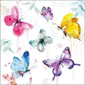 Ambiente - Lunch servetten - Butterfly Collection White