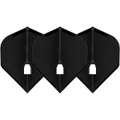 L-Style Champagne Flight L1 Standard Solid Black - Dart Flights