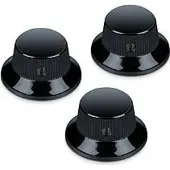 Schaller Strat(TM) Knop zwart chroom (3), Accessoires voor instrumenten, Zwart