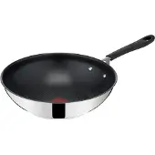 Tefal Home Cook Wokpan - 28 cm - zwart - roestvrijstaal