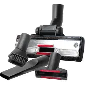 DParts combi zuigmond met zachte haren én accessoires - 35mm + 32mm - Geschikt voor Miele Bosch Siemens Inventum Philips - Universeel Stofzuigervoet - Stofzuigermondstuk met paardenhaar