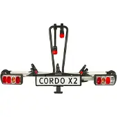 Cordo X2 - Fietsendrager Trekhaak - Geschikt voor 2 (elektrische) Fietsen - Kantelbaar - Compact opvouwbaar