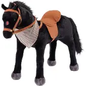 Happy People Paard met geluid, zadel en hoofdstel