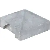 Tuindeco Berton afdekpet wit/grijs eindmodel diamantkop