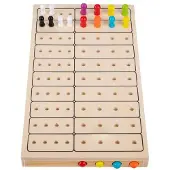 Longfield Houten Logic Spel – Code Raden – 2 Spelers – Strategisch Denkspel – Mastermind Variant in Hout – Engelhart
