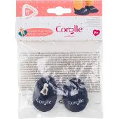 Corolle babypop slippers marineblauw - poppenkleding 30cm.