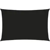 vidaXL Zonnescherm rechthoekig 5x7 m oxford stof zwart