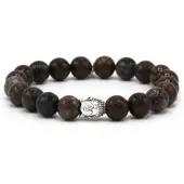 Karma armband 96045 Dirt Road Silver Buddha (LENGTE 18-20cm)