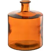 J-Line vaas wijd glas orange small 20.5x20.5x26cm