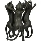 Gilde Dierfiguur Kat Gatto-Trio, zwart (1 stuk)