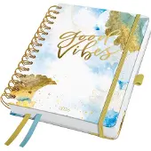 Sigel weekagenda met spiraal 2026 - formaat A5 - Good Vibes - hardcover - SI-J6606