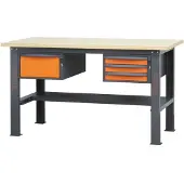 Beta C58Bc-W1,6 4C/A Werkbank | Hout | 4 laden - 058000614