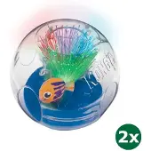 Kong bat-a-bout aquarium met catnip 2x 14x15x15 cm