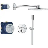 GROHE precision smartcontrol concealed shower system with vitalio smartactive 310 chroom