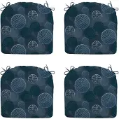 Madison zitkussen circle blue ca. 46x48 cm set van 4