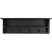 Clayre & Eef Wandkapstok 4 haken 90x18x29 cm hout