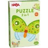 Haba Houten 2-in-1 puzzel vlinder (20 stukken) -