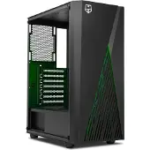 NOX Hummer Frost, mid-tower behuizing, PC, zwart, ATX, micro ATX, Acrylnitril-Butadieen-Styreen (ABS), SPCC, gehard glas, gaming
