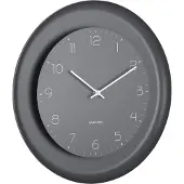 Karlsson wandklok dual disc donker