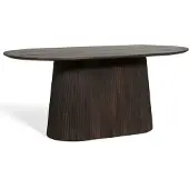 Fonq Grand Eettafel Donkerbruin Mangohout - 180 x 100 cm