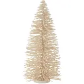 J-Line kerstboom decoratief glitter hout medium 20x20x48cm