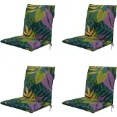 Madison stapelstoelkussen iven green ca. 97x49 cm set van 4