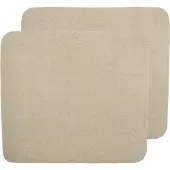 Meyco Baby Uni aankleedkussenhoes - 2-pack - badstof - sand - 85x75cm