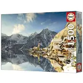 Educa Puzzel – – Hallstatt in de winter – 1500 stukjes – Horizontaal formaat – 85 x 60 cm – Voor volwassenen